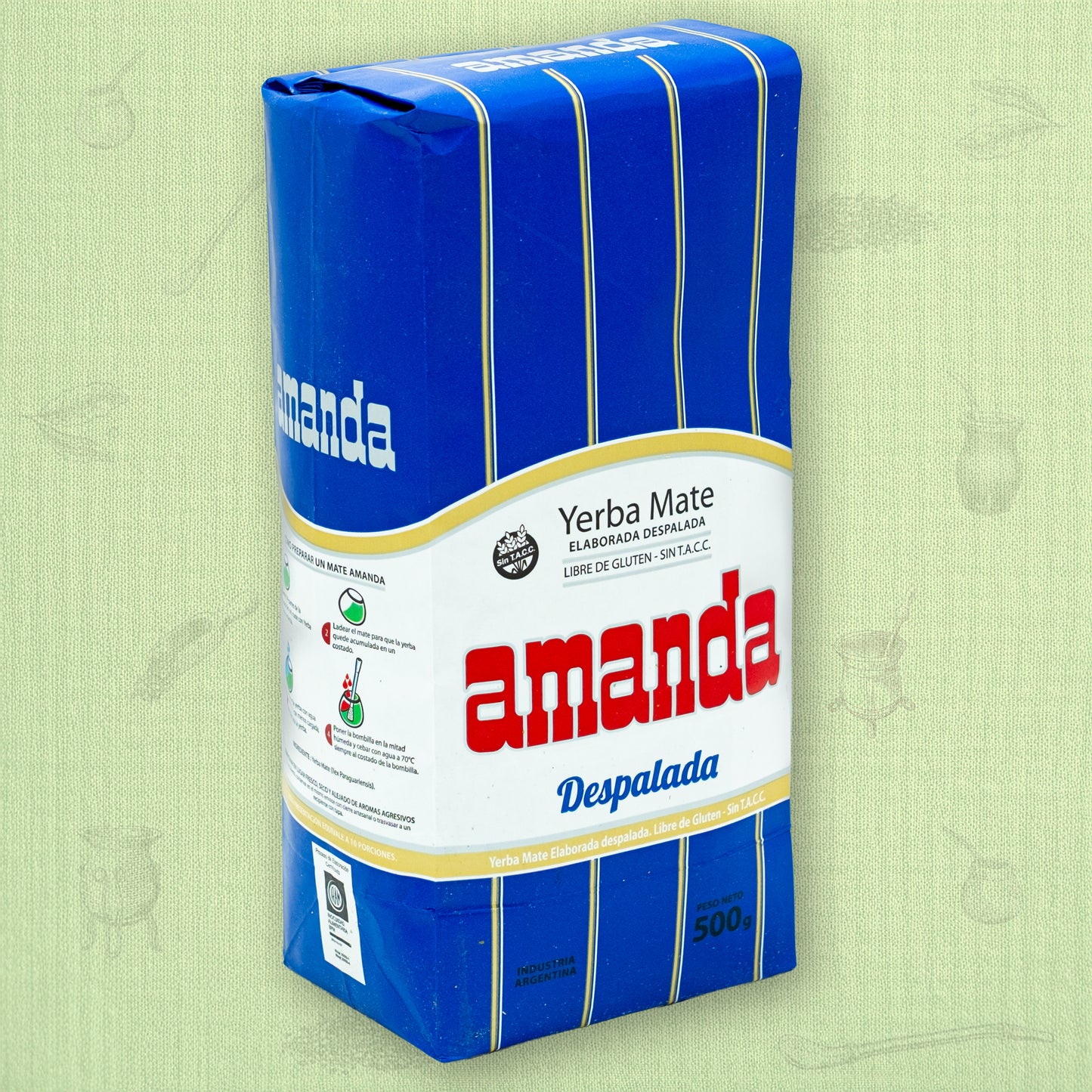 Yerba Mate Amanda Despalada 500g