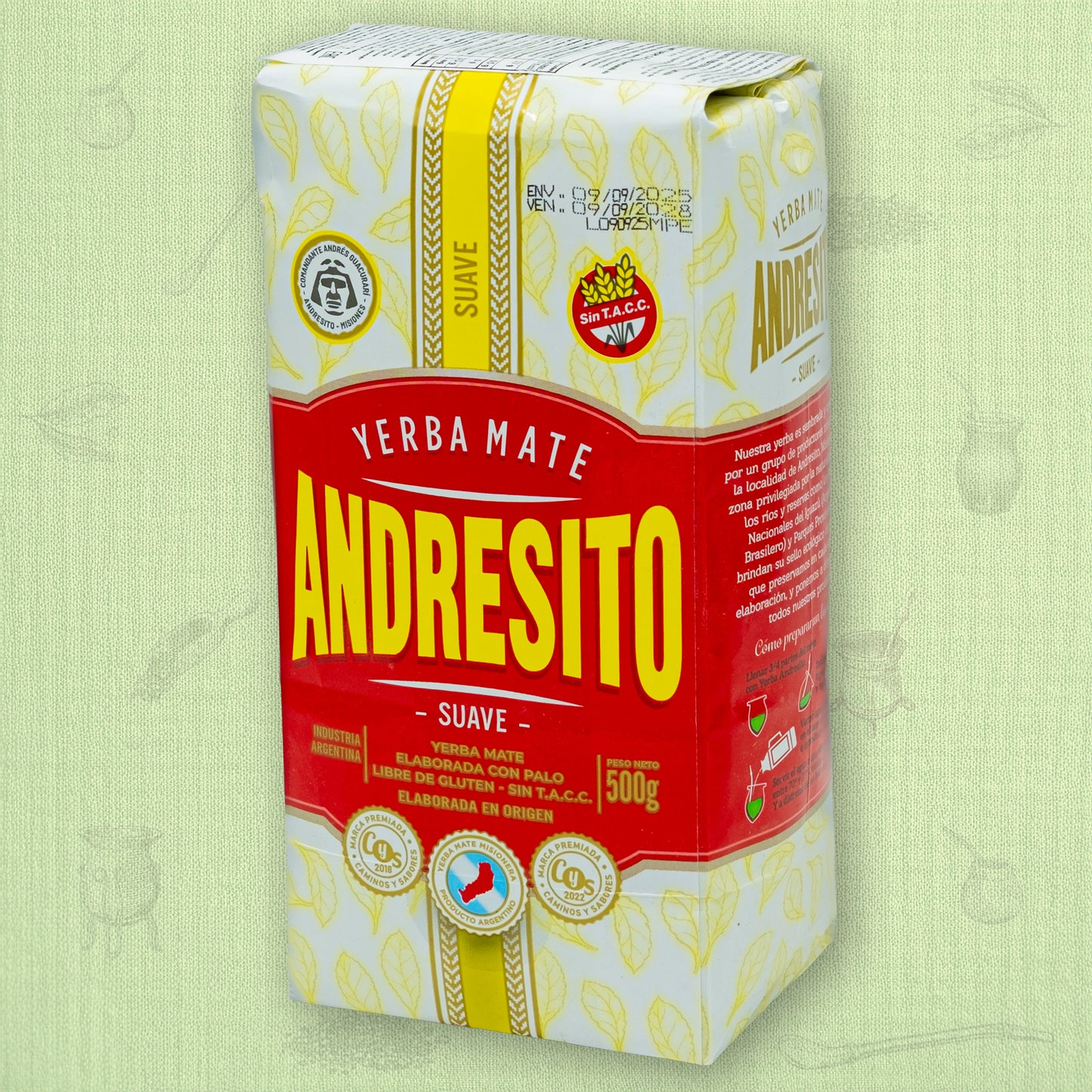 Yerba Mate Andresito Suave 500g